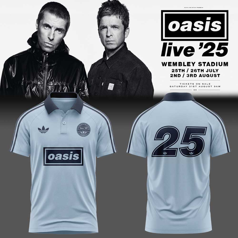 .Limited Edition Oasis “Live ’25” London (Wembley Stadium) 25 Raglan Polo