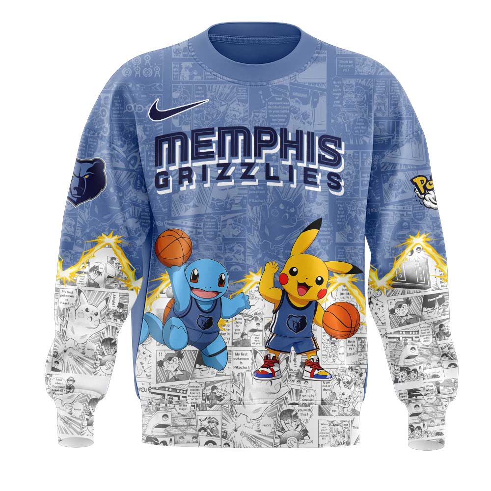 Memphis Grizzlies x Pokémon New Sweatshirt | YR48