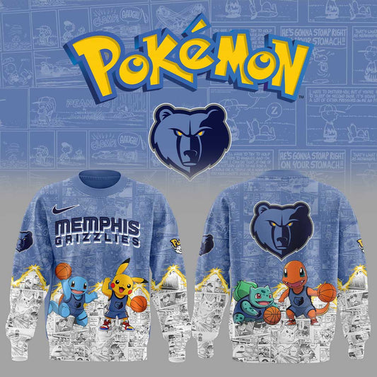 Memphis Grizzlies x Pokémon New Sweatshirt | YR48
