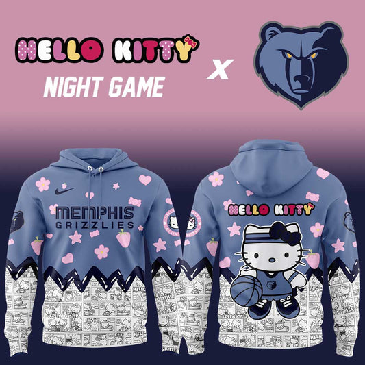 Memphis Grizzlies x Hello Kitty Night Game Hoodie | XD43