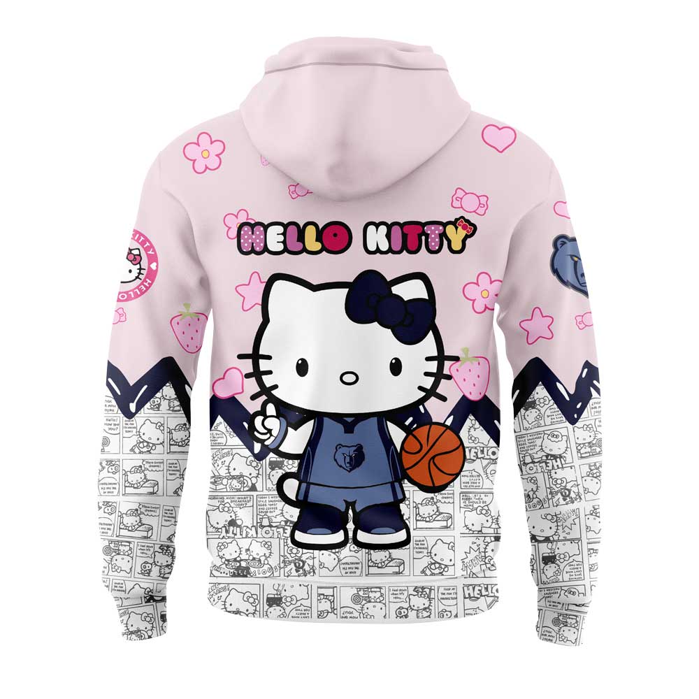 Memphis Grizzlies x Hello Kitty Night Game Pink V2 Hoodie | QO44