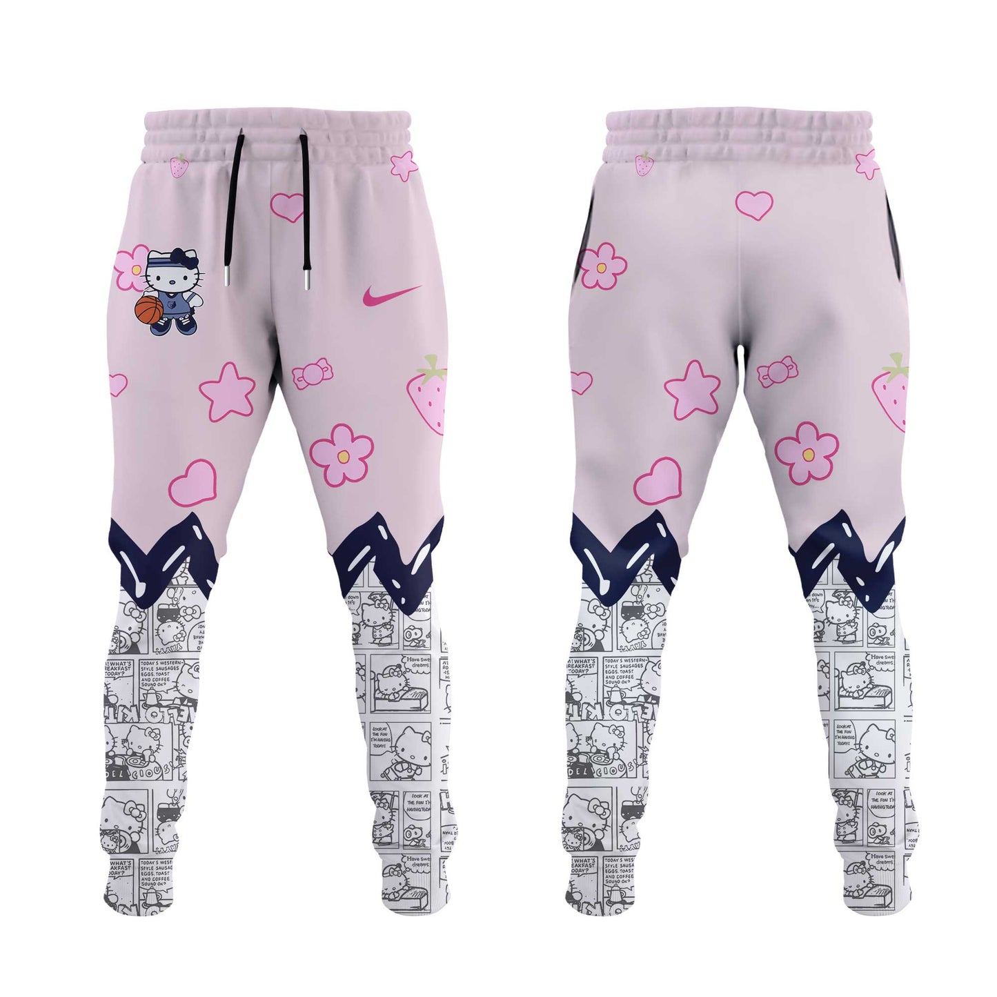 Memphis Grizzlies x Hello Kitty Night Game Pink V2 Hoodie | QO44