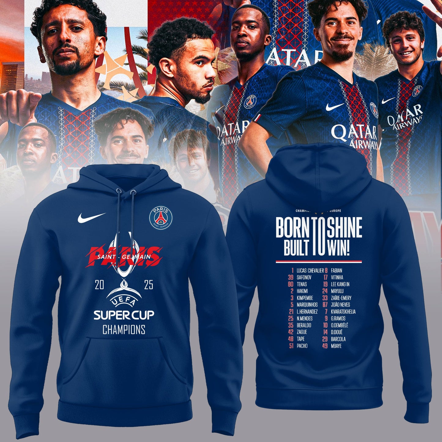 …PSG – UEFA SUPER CUP CHAMPIONS 2025 Shirt