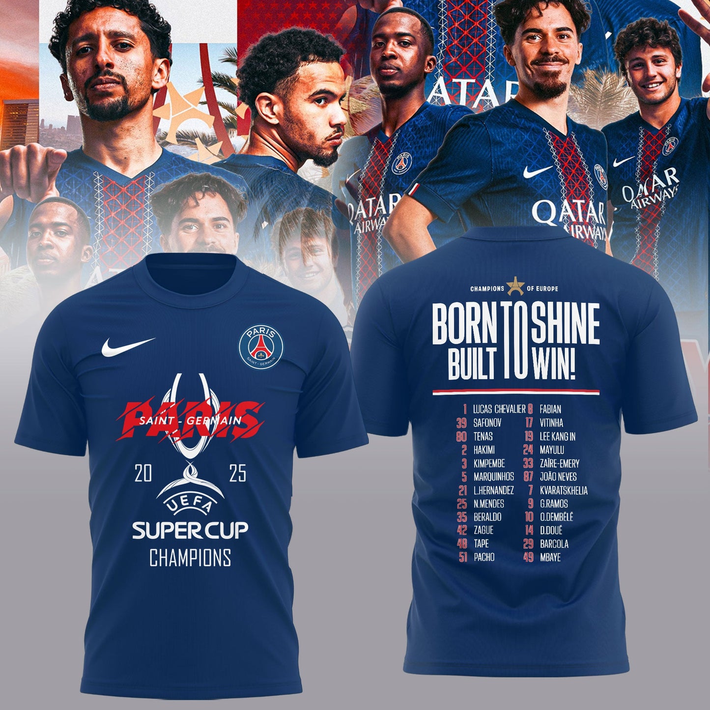 …PSG – UEFA SUPER CUP CHAMPIONS 2025 Shirt