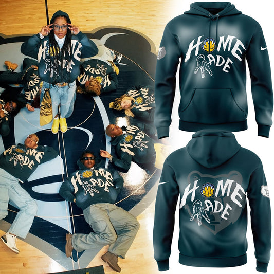 Memphis Grizzlies H🏀ME 〽️ADE Collection Dark Green Hoodie | RN86