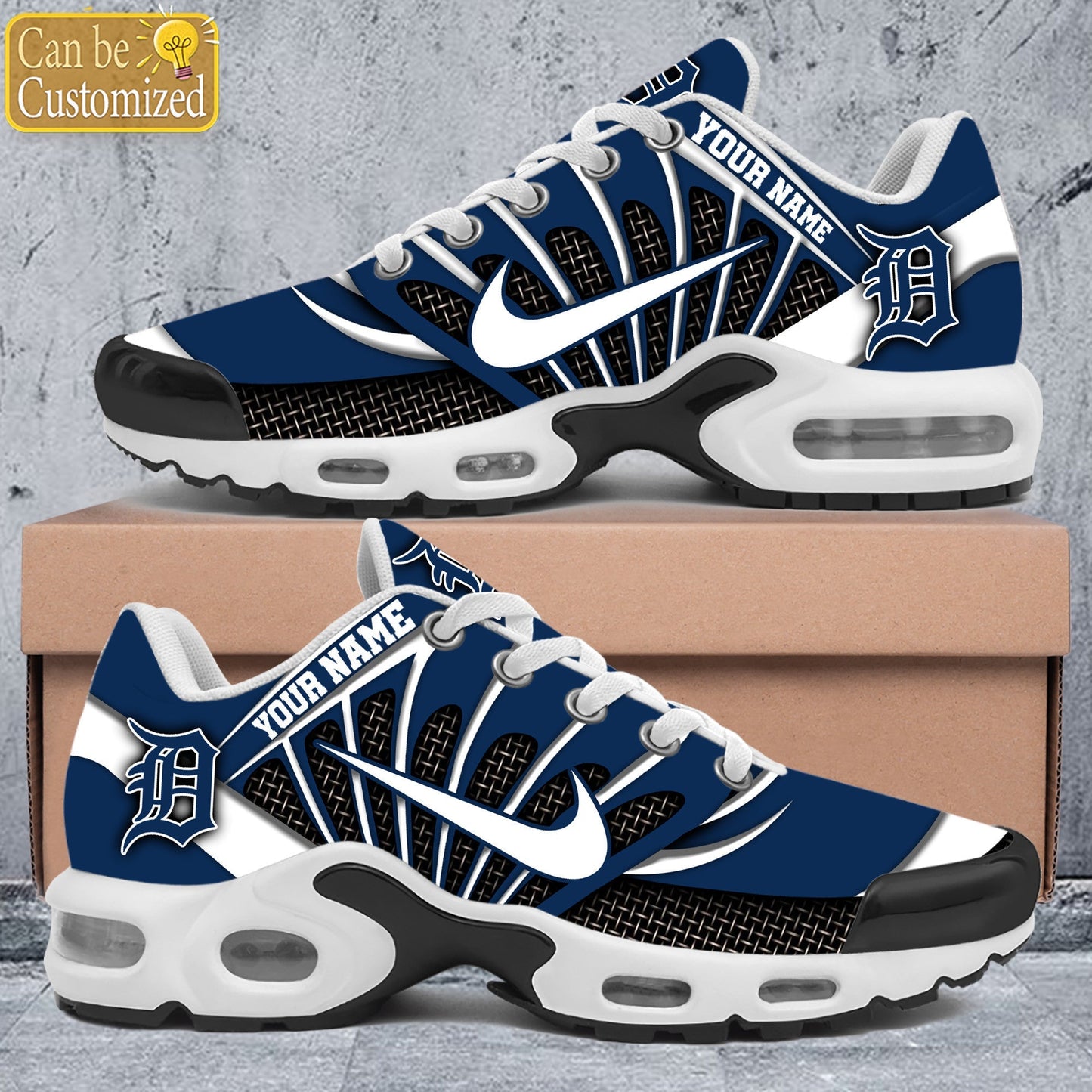 Detroit Tigers Premium A951 Shoes Personalized, MLB Personalized Limited Edition Shoes 2025 | RH87