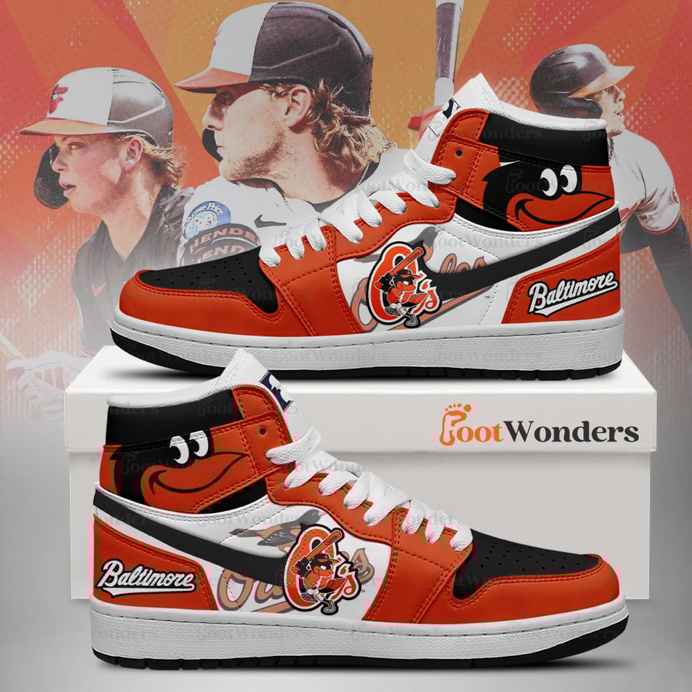 Baltimore Orioles High Top Air JD1 Sneaker