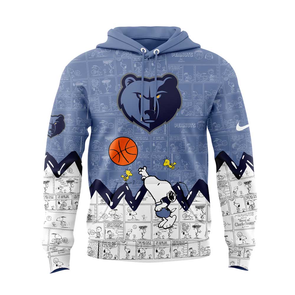 Memphis Grizzlies 75th Anniversary of Peanuts Hoodie | TF42