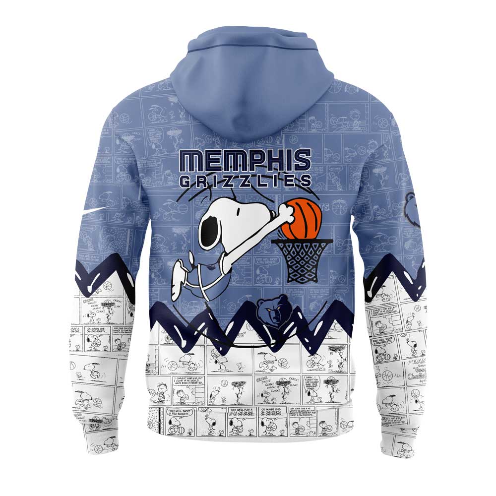 Memphis Grizzlies 75th Anniversary of Peanuts Hoodie | TF42
