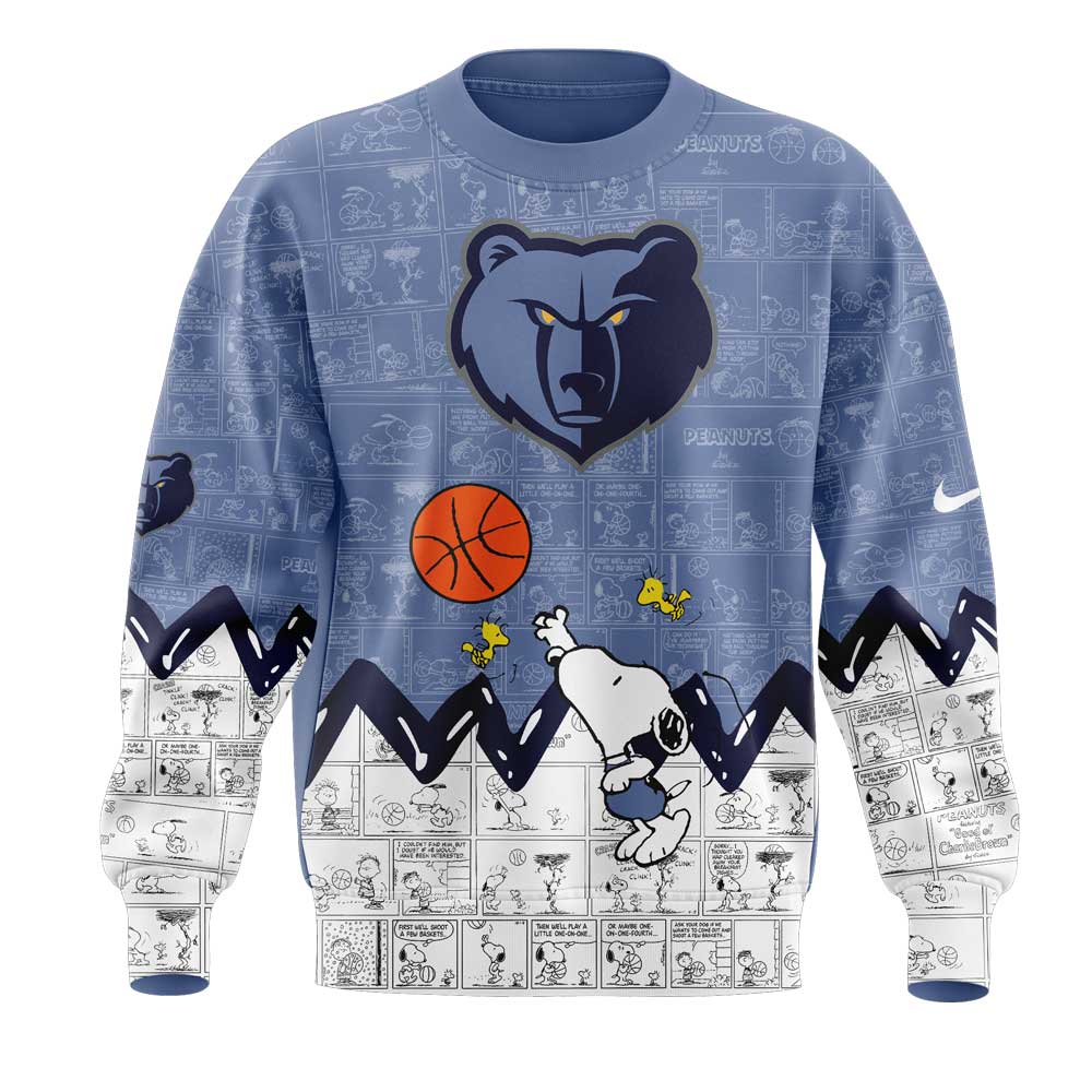 Memphis Grizzlies 75th Anniversary of Peanuts Sweatshirt | QR90