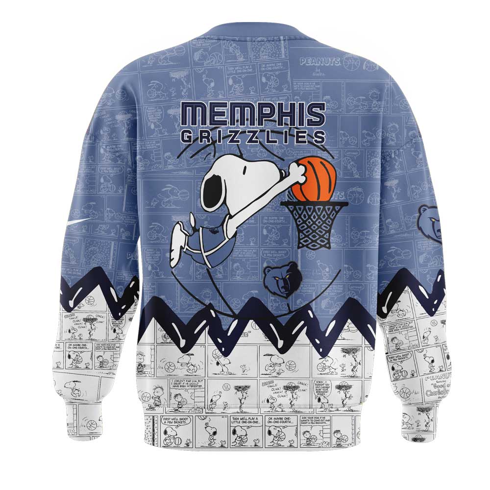 Memphis Grizzlies 75th Anniversary of Peanuts Sweatshirt | QR90