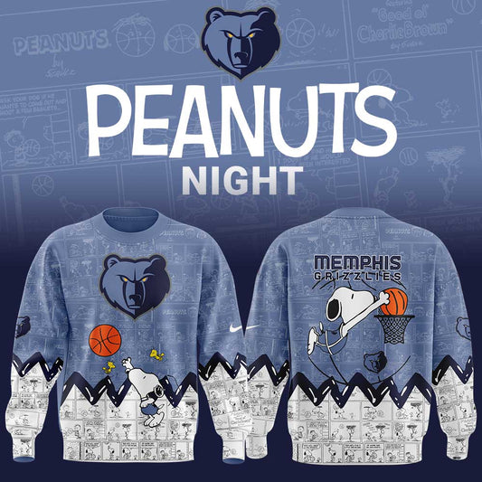 Memphis Grizzlies 75th Anniversary of Peanuts Sweatshirt | QR90