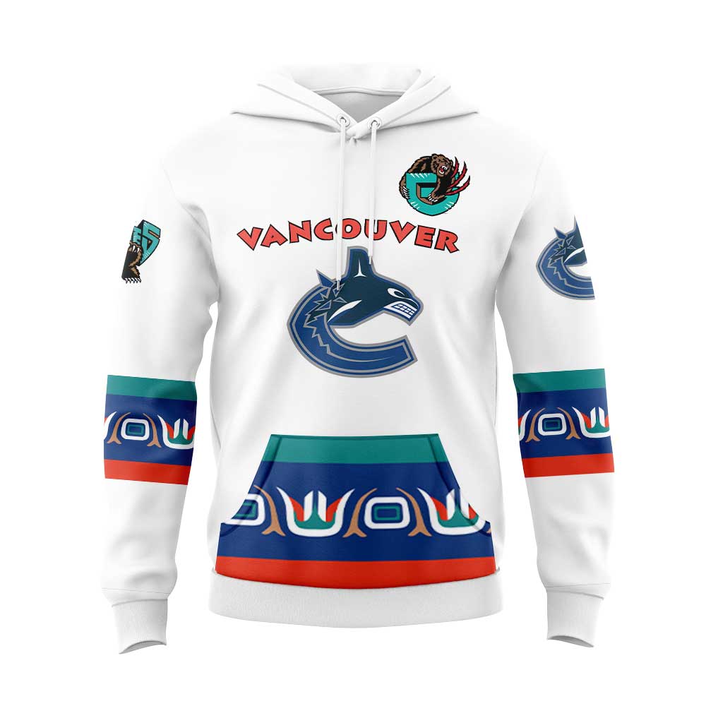 Limited Edition Vancouver Canucks x Memphis Grizzlies V2 Hoodie | UP54
