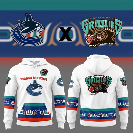 Limited Edition Vancouver Canucks x Memphis Grizzlies V2 Hoodie | UP54
