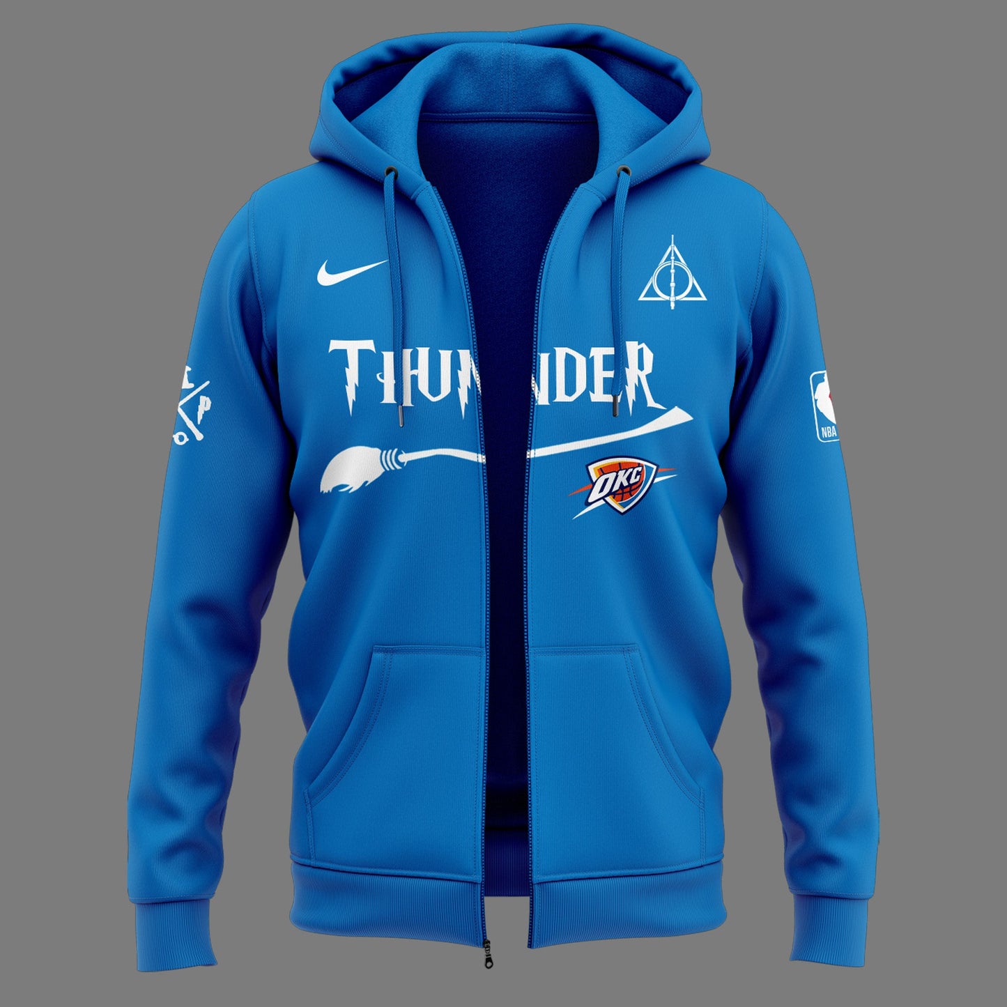 Special New Oklahoma City Thunder x Harry Potter Night ZipHoodie 2025