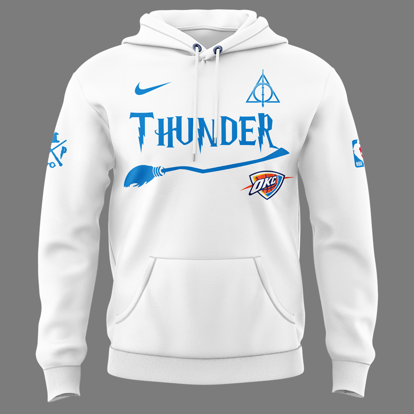 Special New Oklahoma City Thunder x Harry Potter Night White Hoodie 2025