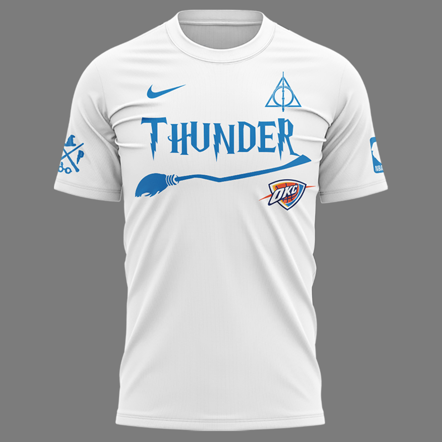 Special New Oklahoma City Thunder x Harry Potter Night White T-Shirt 2025