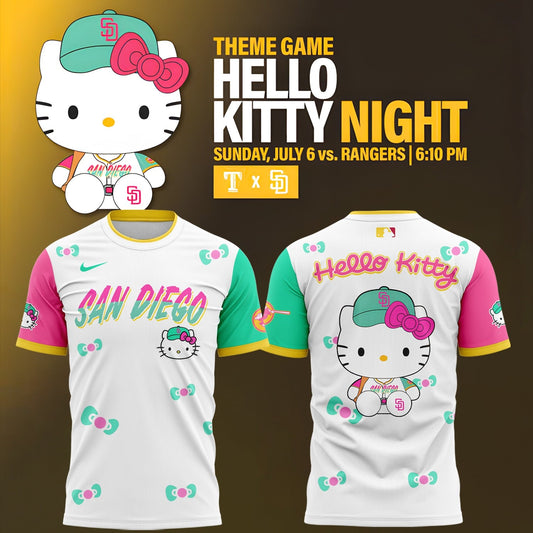Limited Edition San Diego x Hello Kitty Night TShirt-AB040225503