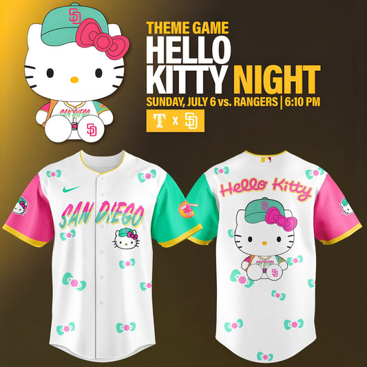 Limited Edition San Diego x Hello Kitty Night Jersey-AB040225505
