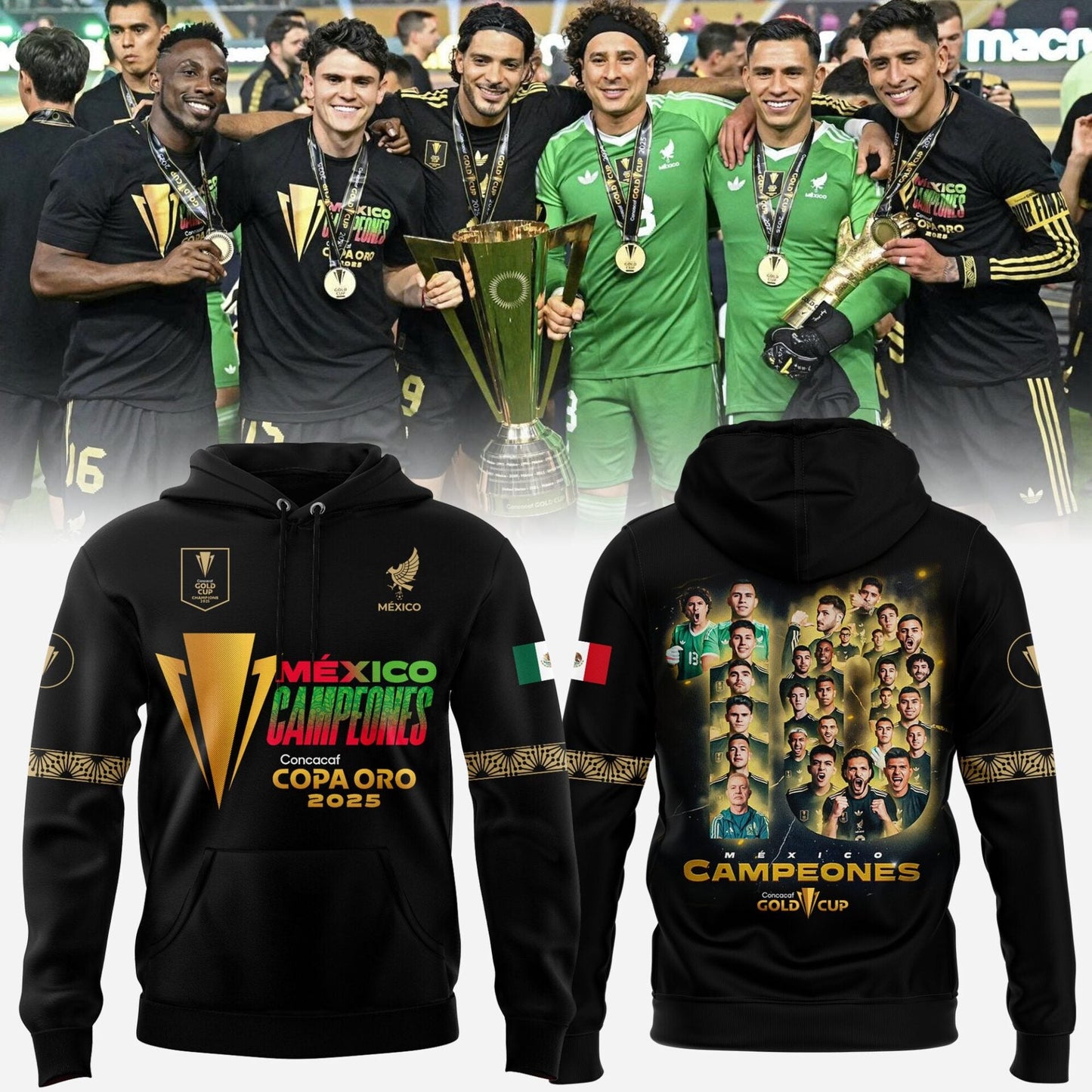 Limited Edition México x Concacaf Gold Cup 2025 Hoodie