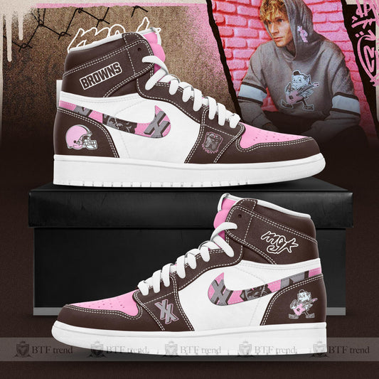 MGK x Cleveland Browns High Top Air JD1 SneakerSpecial Version