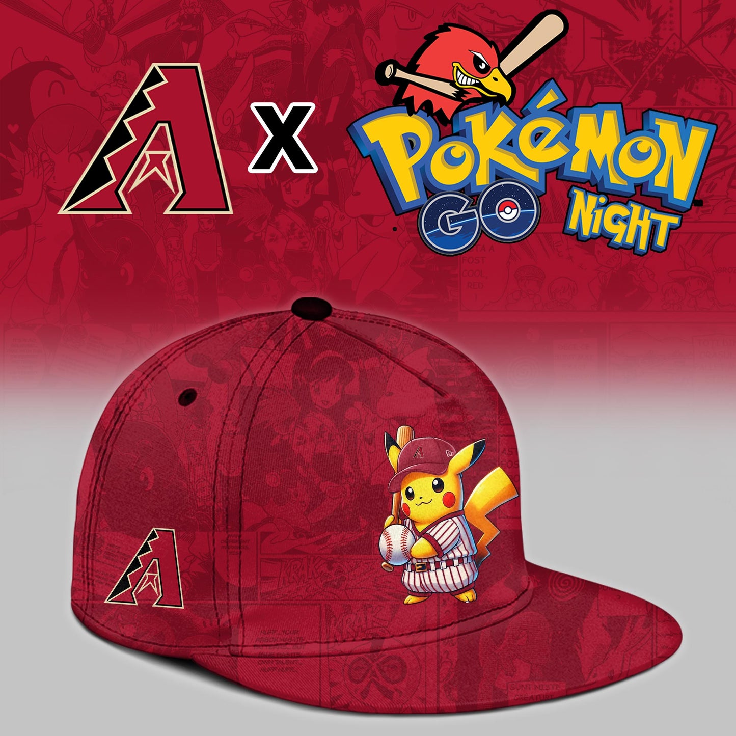 Arizona Diamondbacks 2025 Pokémon GO Night Limited Jersey | VD22