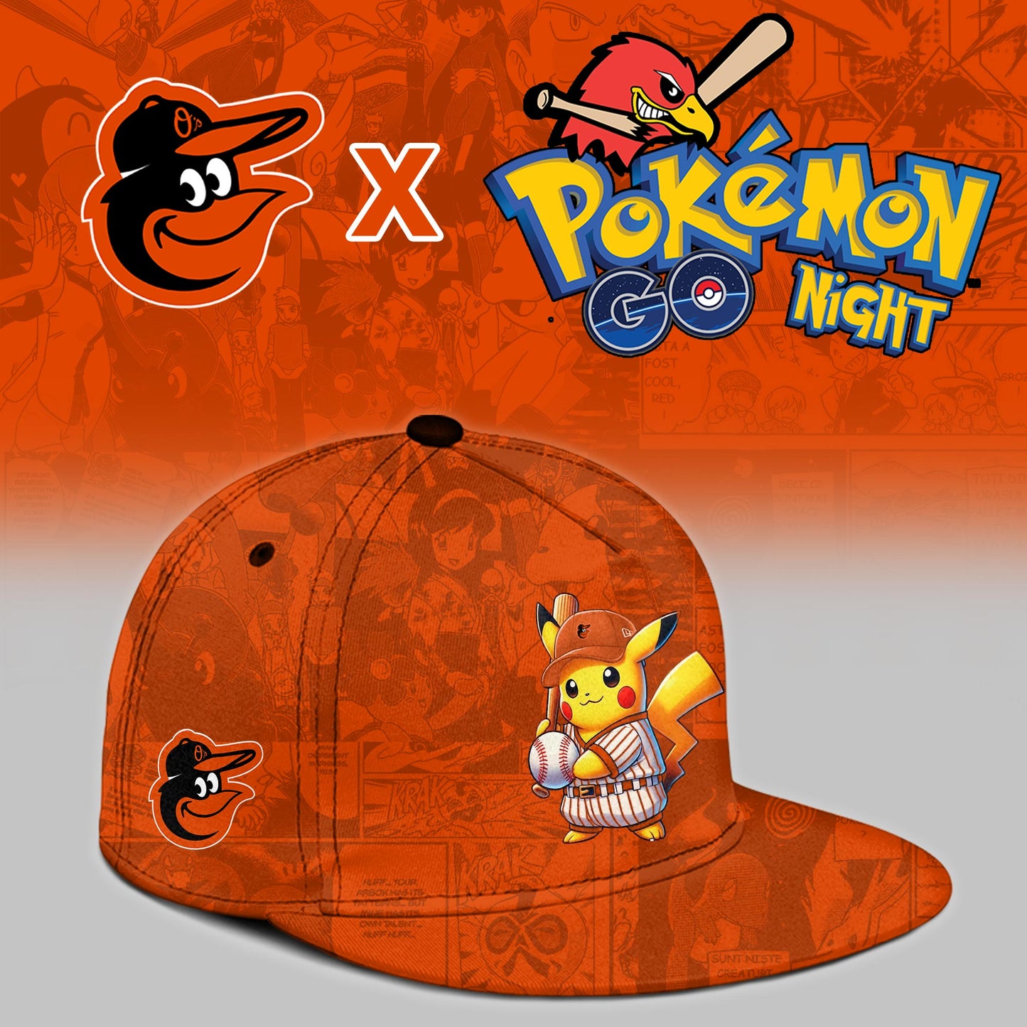 Baltimore Orioles 2025 Pokémon GO Night Limited Jersey | LQ48