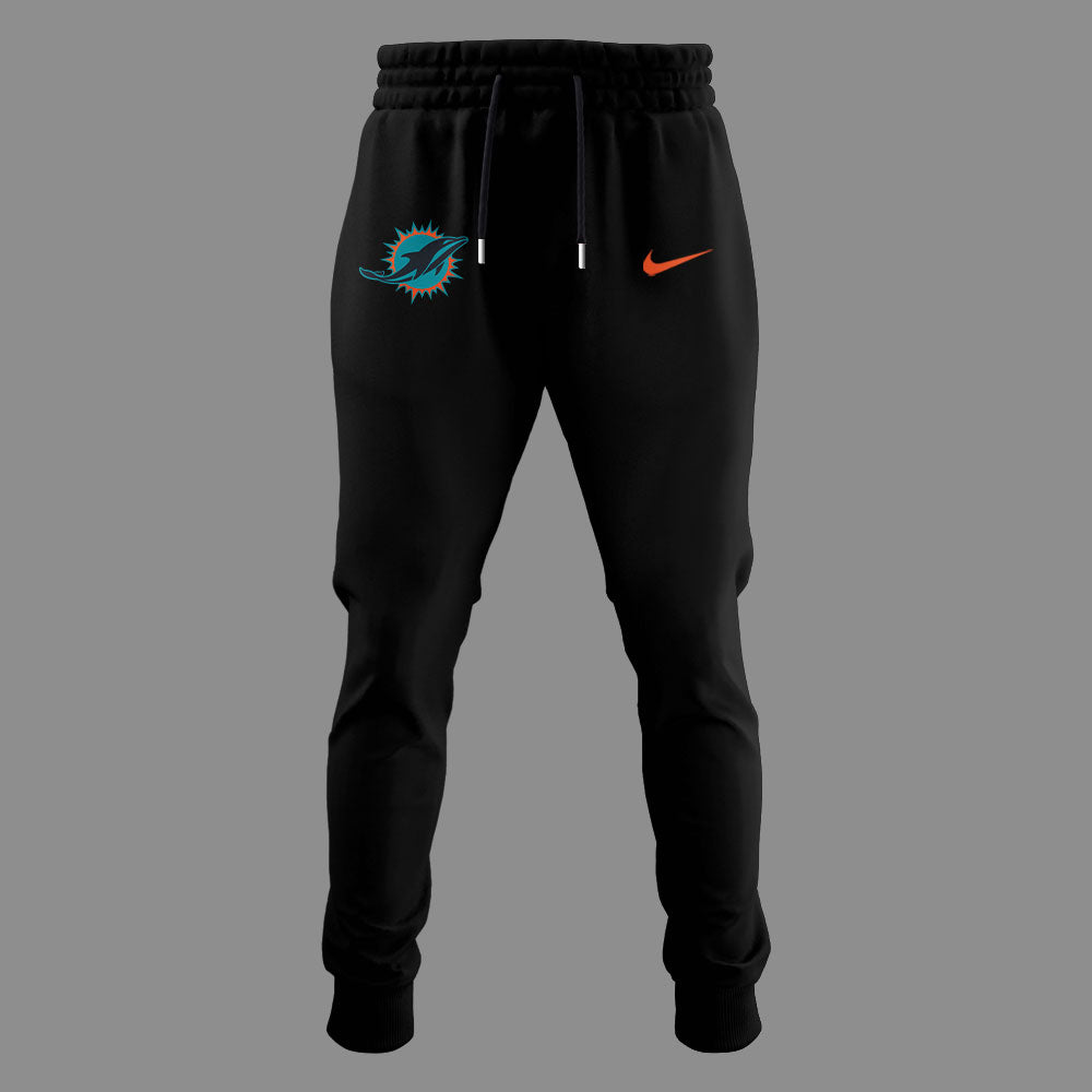 Limited Edition Dolphins Football Rivalries Teaser Logo Black Hoodie-LD2507260012