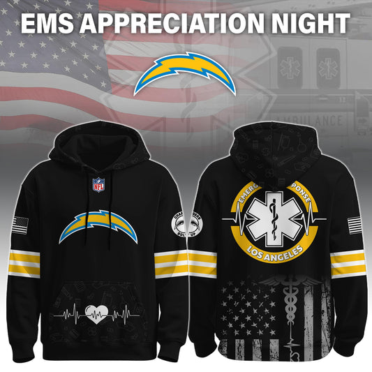 Los Angeles Chargers x EMS Appreciation Night Game Hoodie