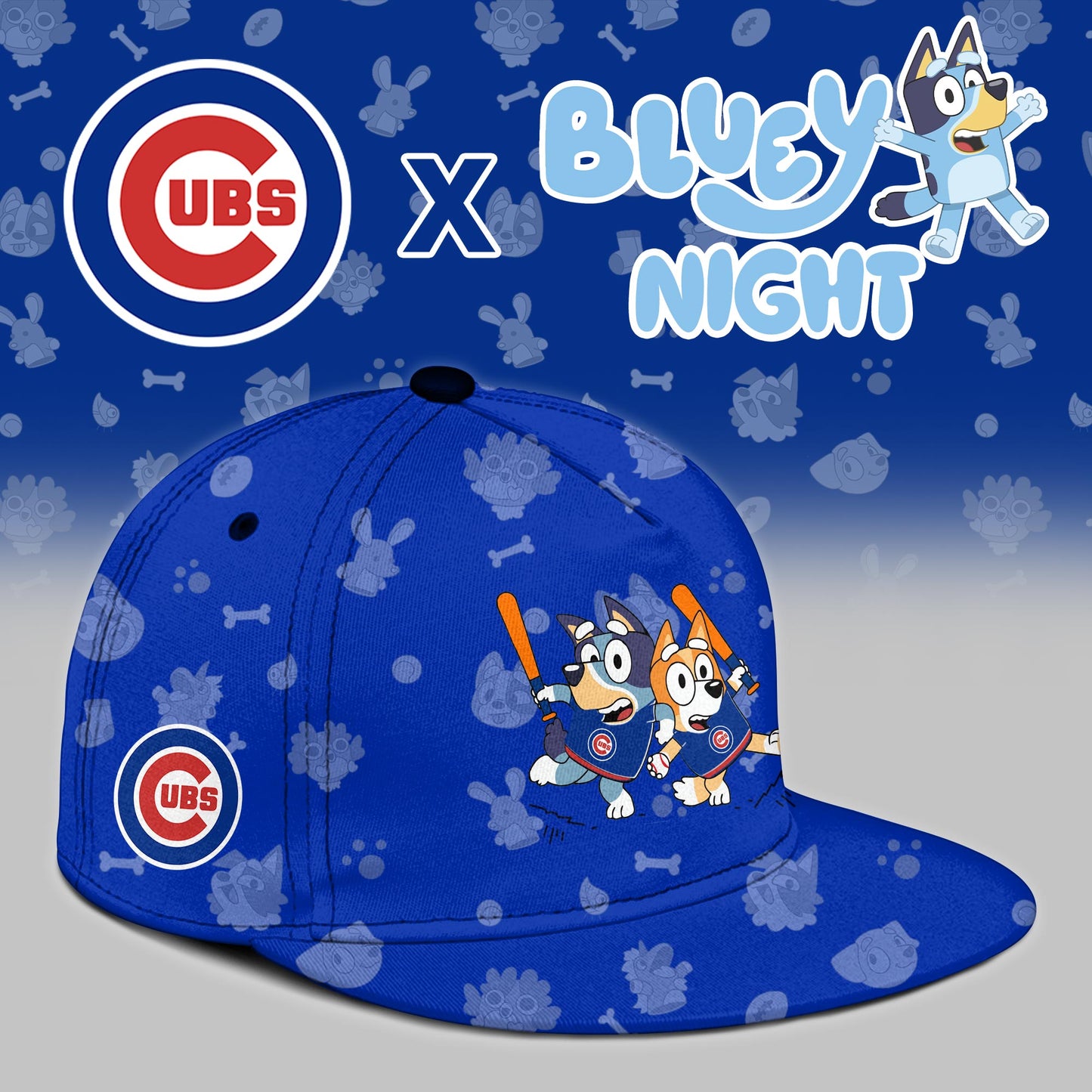 Chicago Cubs 2025 Bluey Night Event Limited Jersey | PM96