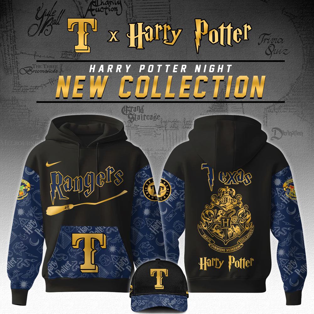 .Texas Rangers MLB x Harry Potter Night Game Hoodie Editions Limited