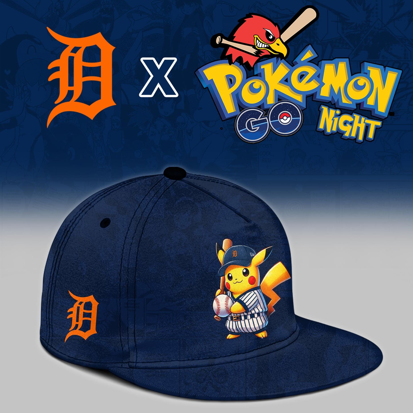 Detroit Tigers 2025 Pokémon GO Night Limited Jersey | FI81