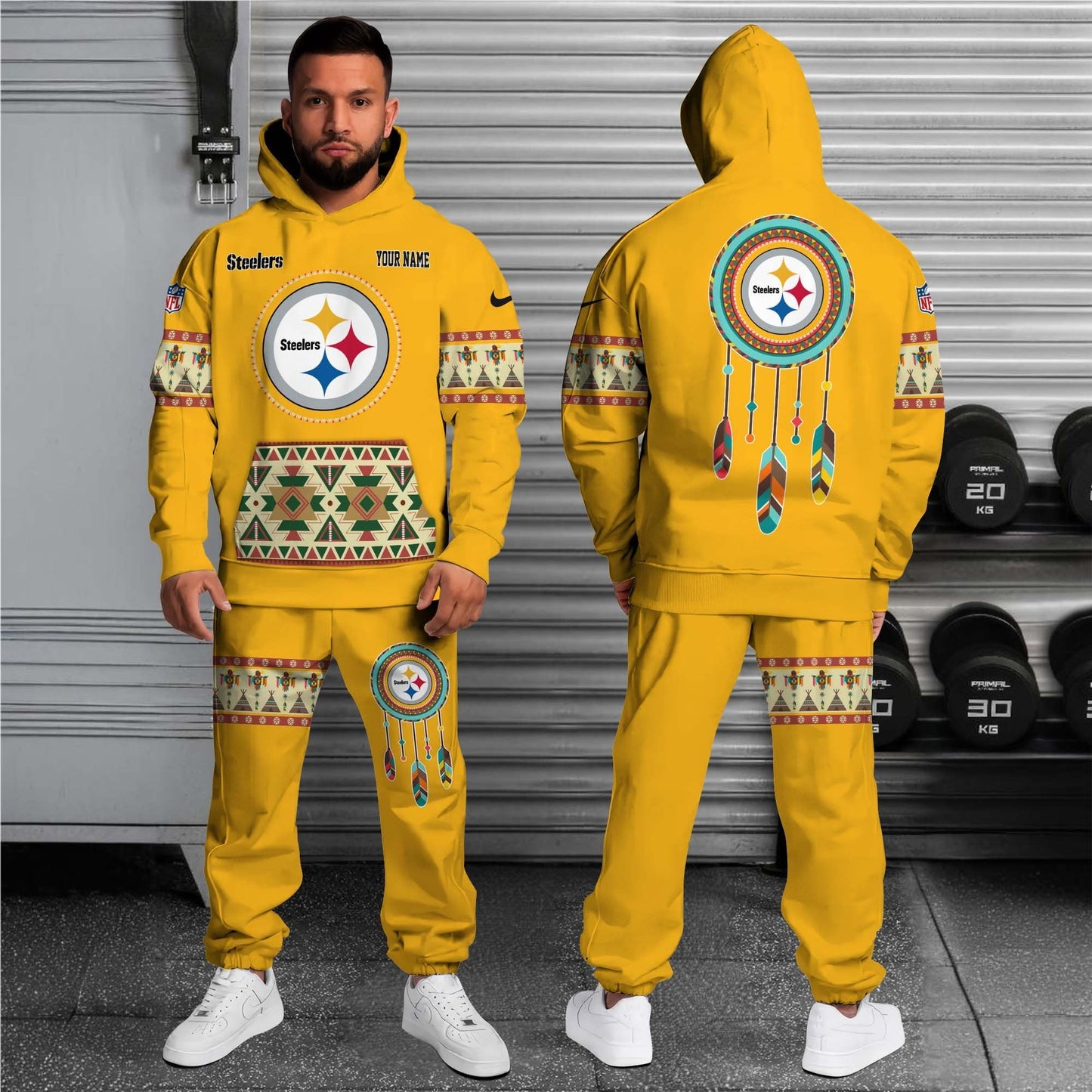 Pittsburgh Steelers Hoodie Sweatpants Set,Custom Hoodie,Sport Hoodie Sweatpants Set,Sport Gifts FOR Fan DK20