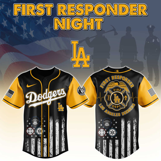 .    Los Angeles Dodgers MLB x First Responders Night Jersey Limited Edition