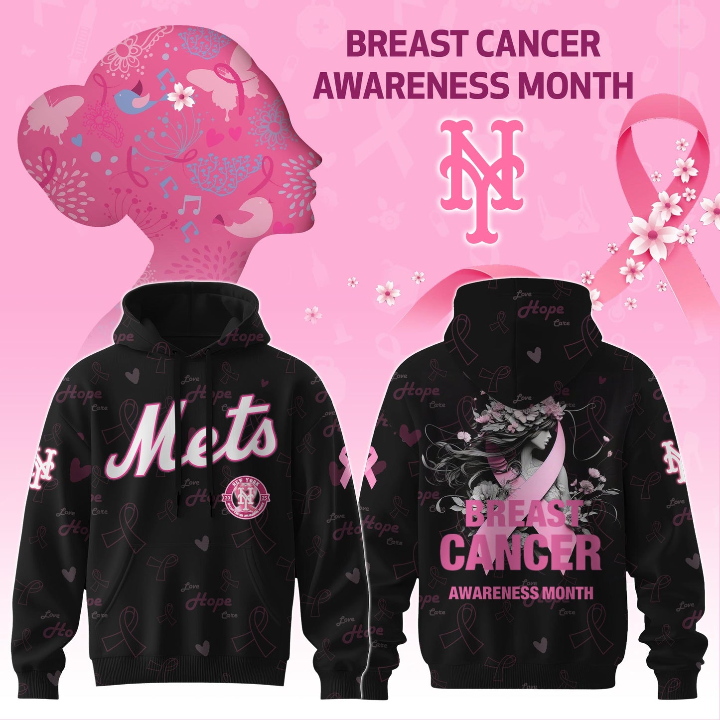 _ NYM x Breast Cancer Awareness Month Limited Edition Hoodie 2025.