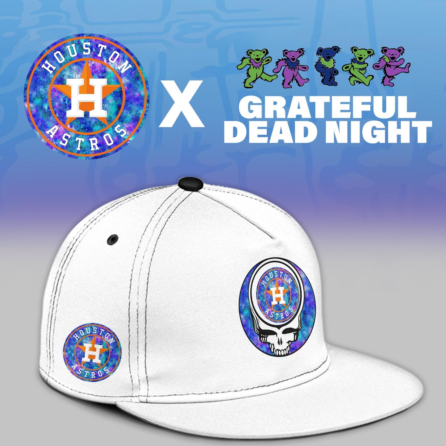 Houston Astros 2025 Grateful Dead Night Limited Jersey