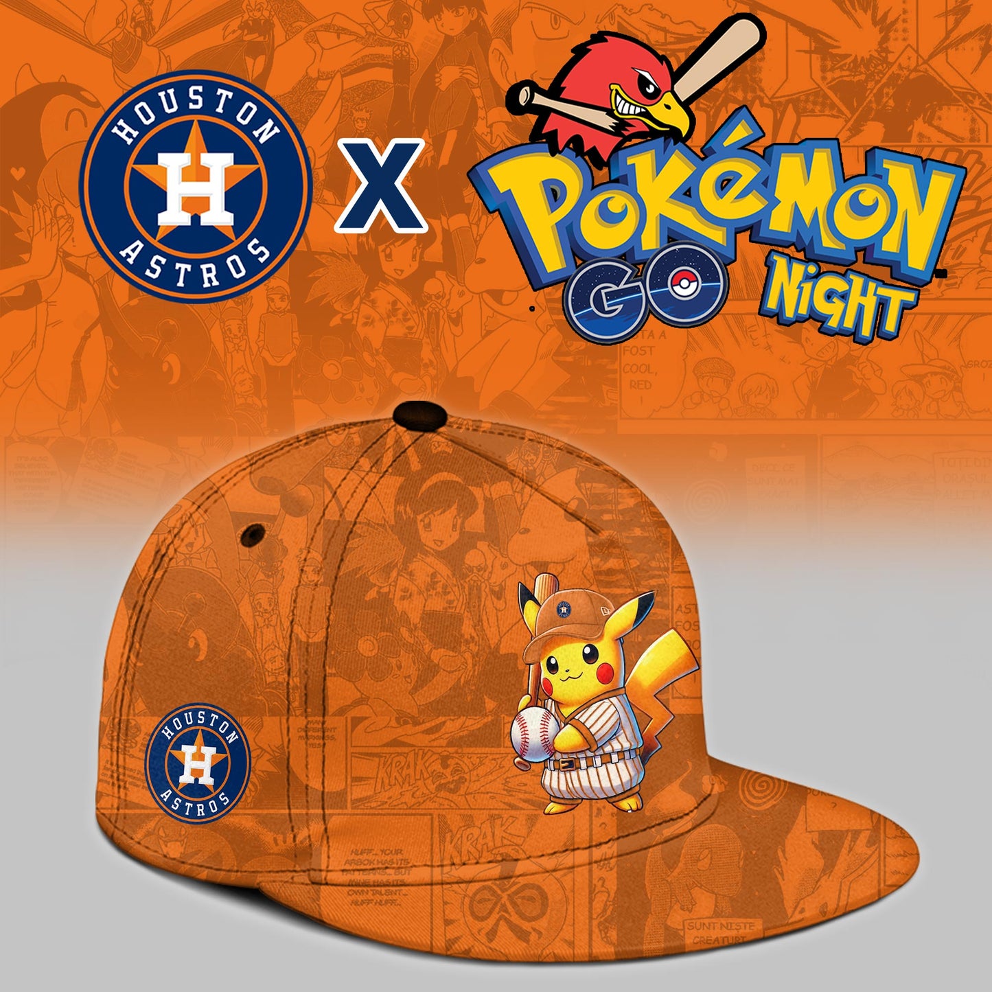 Houston Astros 2025 Pokémon GO Night Limited Jersey | NY38