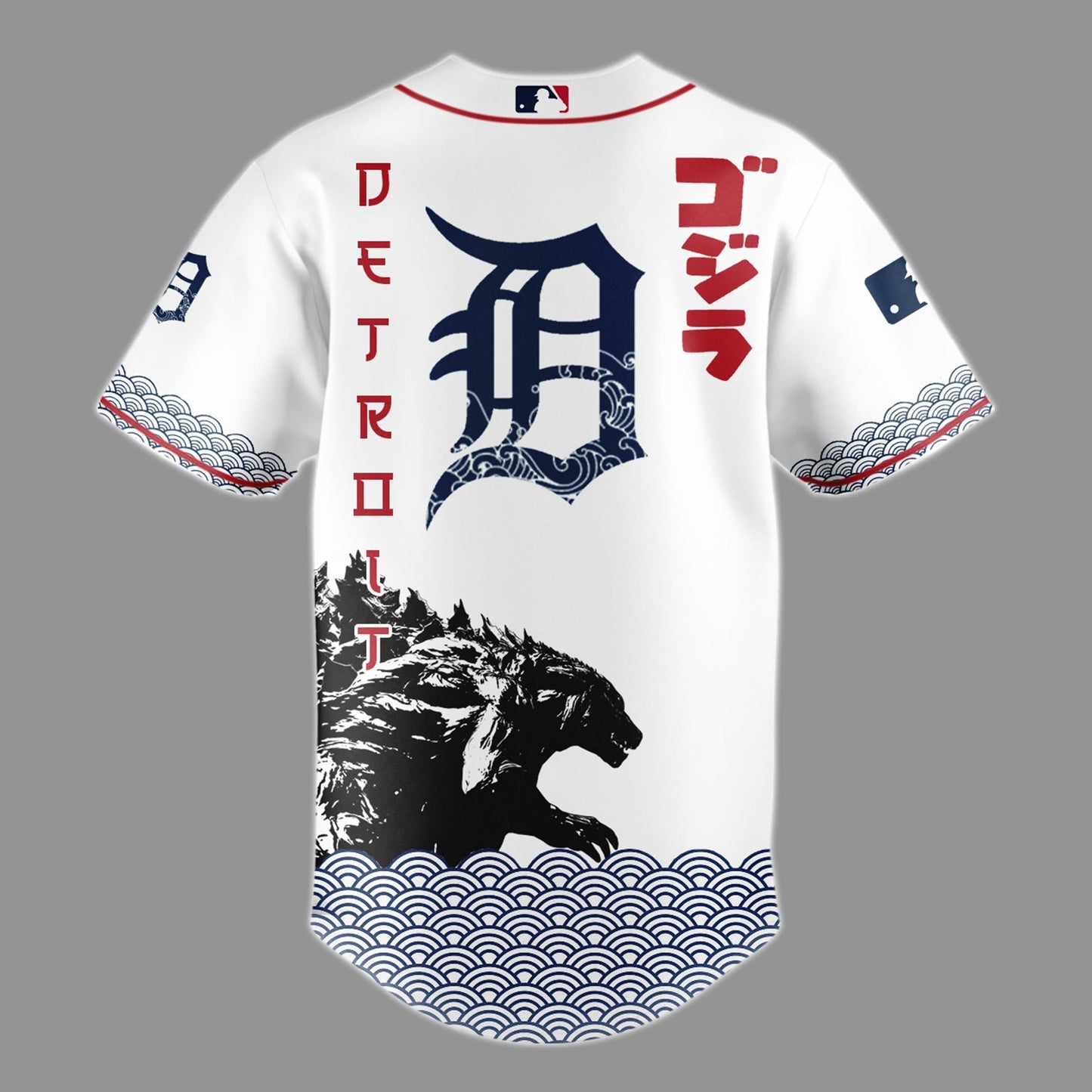 Godzilla x Detroit Tigers Japan Limited Japan Edition Jersey
