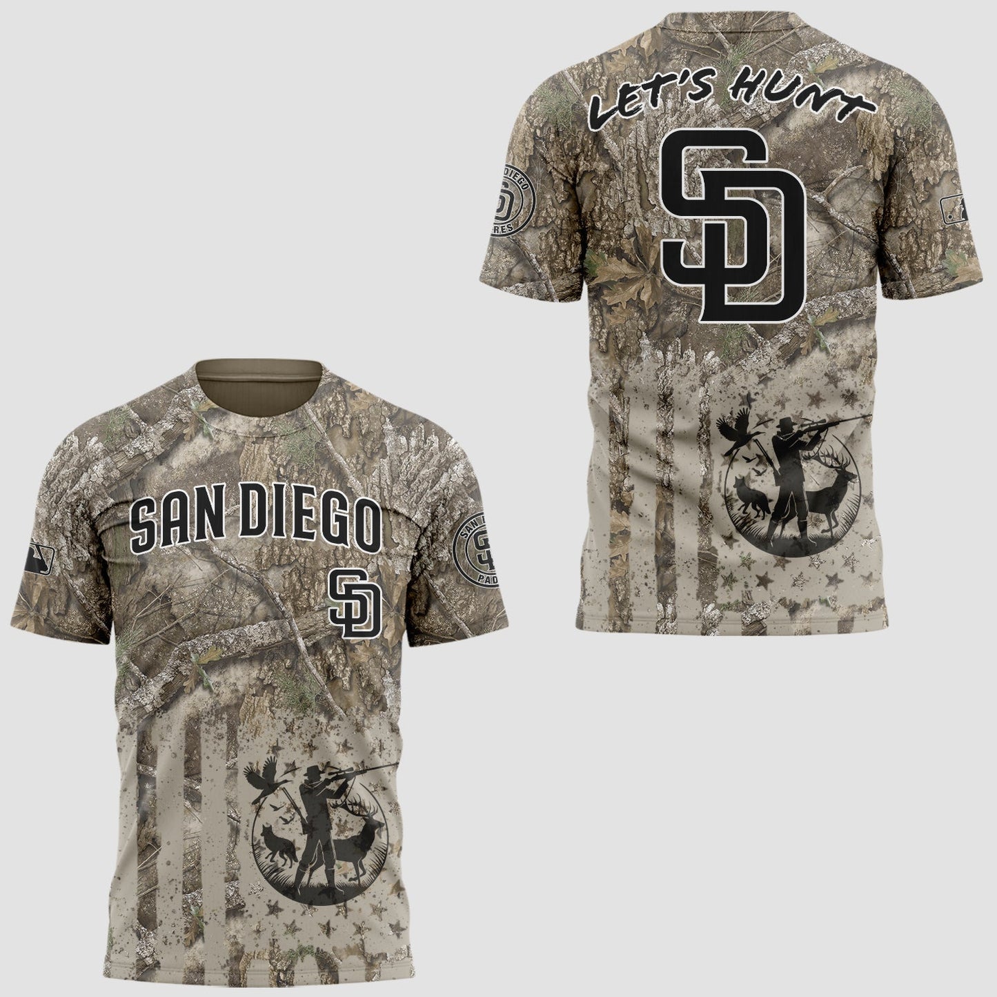 Limited Edition Padres Baseball Hunting Night T-Shirt