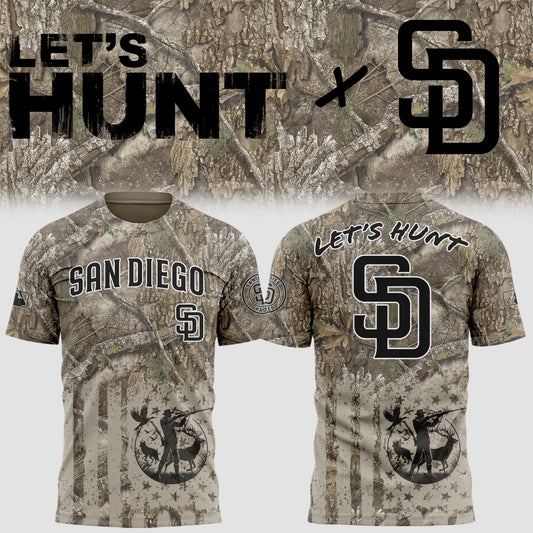 Limited Edition Padres Baseball Hunting Night T-Shirt