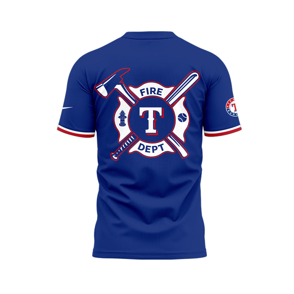 Rangers x Firefighter Appreciation Night T-Shirt