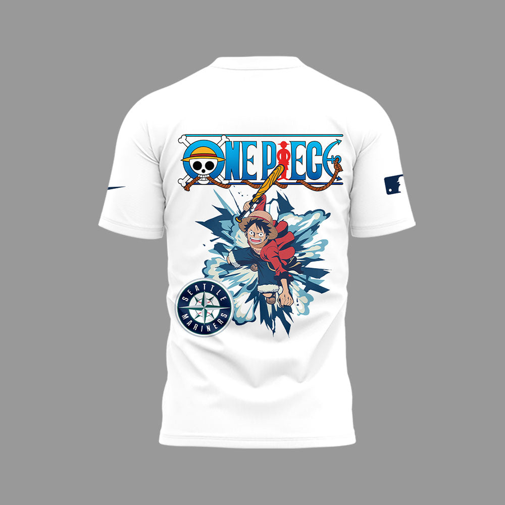 Seattle Mariners x One Piece Night TShirt-LL250319001