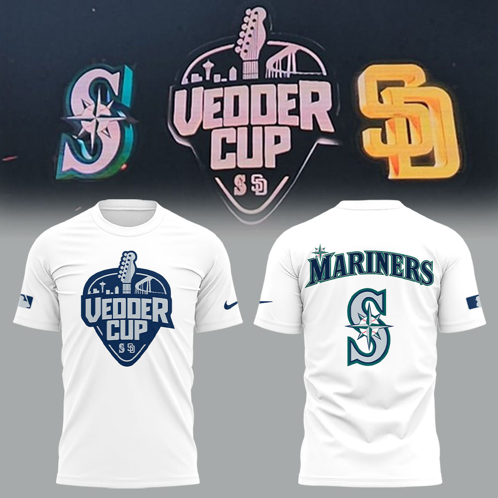 Seattle Mariners x Happy Vedder Cup TShirt-LL250517009