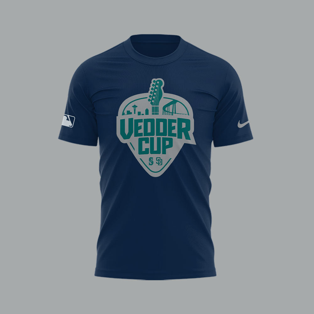 Seattle Mariners x Happy Vedder Cup TShirt-LL250517011