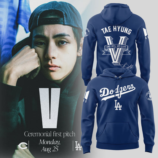 Los Angeles Dodgers x Tae-Hyung Hoodie-LL250818012