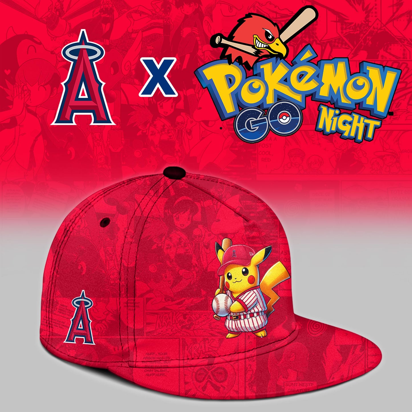 LA Angels 2025 Pokémon GO Night Limited Jersey | JH33