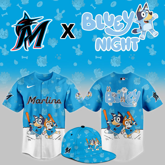 Miami Marlins 2025 Bluey Night Event Limited Jersey | TE85