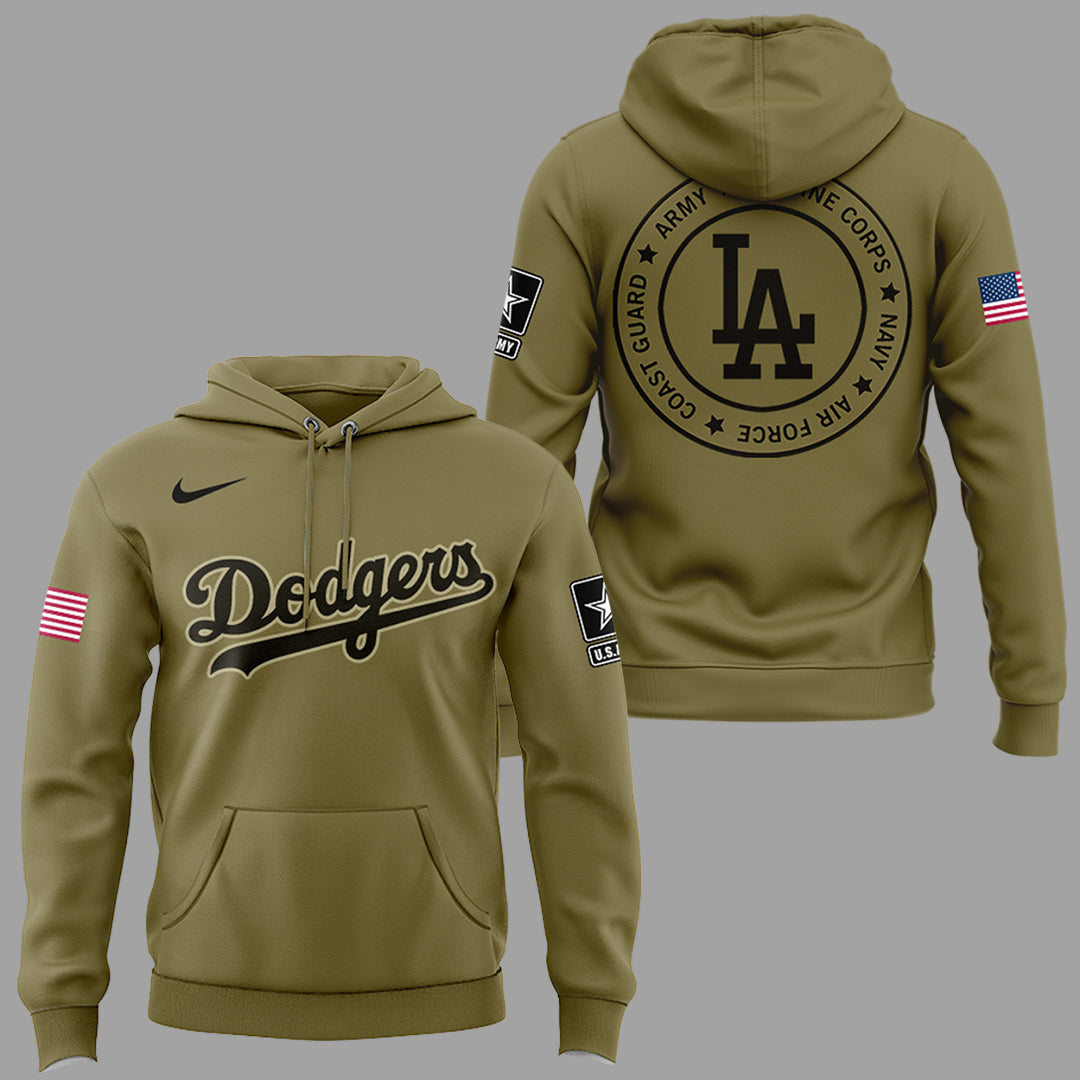 Limited Edition LA Dodgers x Military Appreciation Night 2025 Hoodie