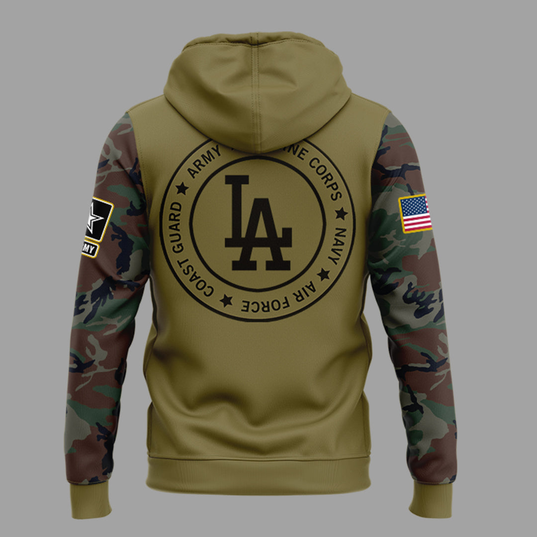 Limited Edition LA Dodgers x Military Appreciation Night 2025 Hoodie