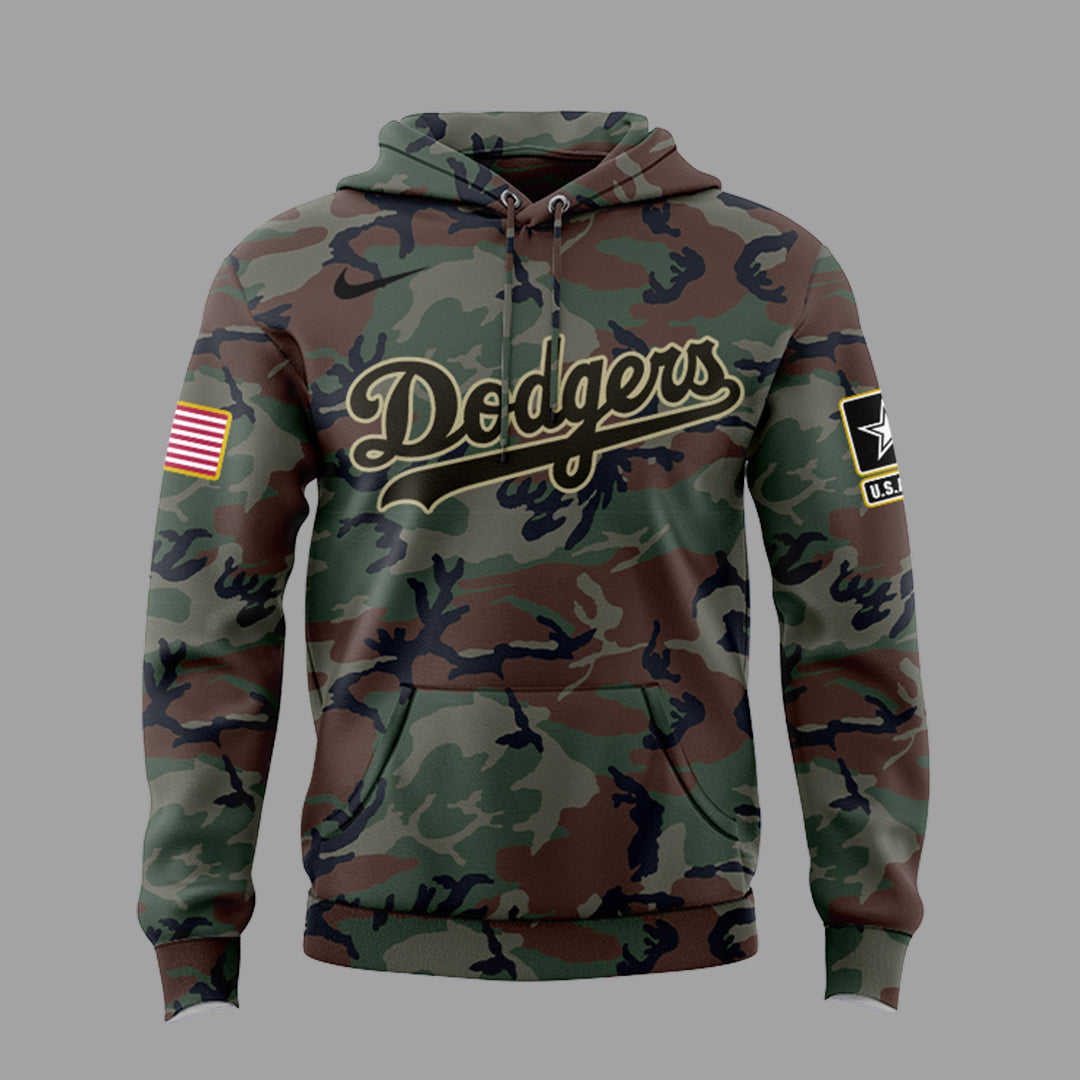 Limited Edition LA Dodgers x Military Appreciation Night 2025 Hoodie